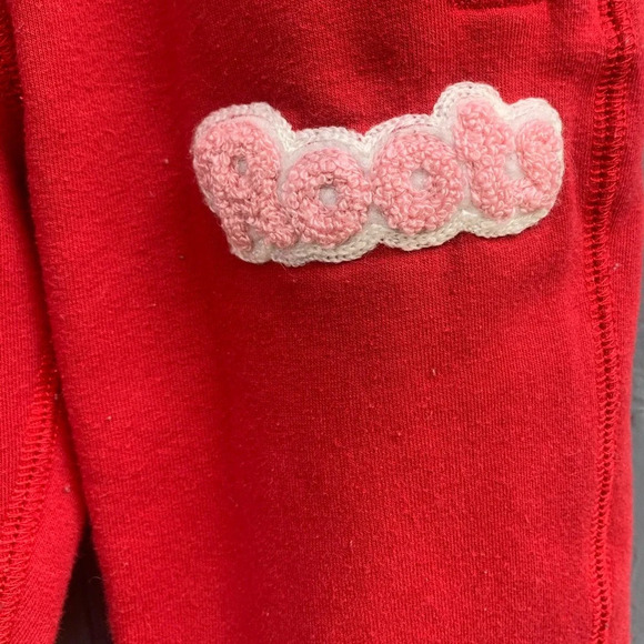 Soft Roots pink red  joggers, size 5 - Picture 3 of 4